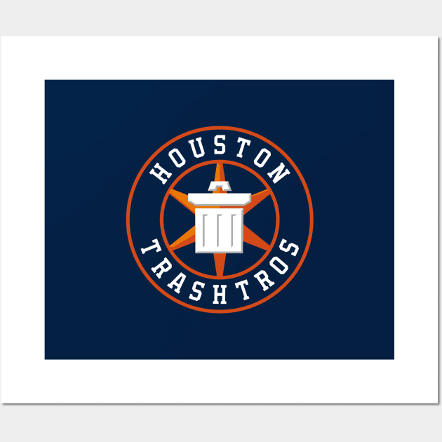 Houston Trashtros Circle Logo Wall Art by TheAestheticHQ